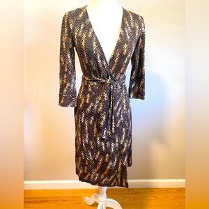 DVF Vintage line silk wrap dress